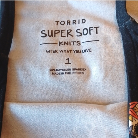 Torrid Sugarskull Black Super Soft Swing Cami XXL Size 1 EUC - Picture 4 of 4